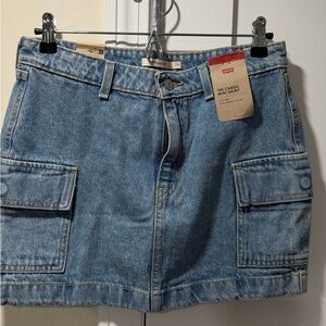 Levi's Light Blue ‘94 Cargo Mini Skirt